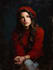 create real hand made oil painting portrait on canvas