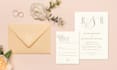design elegant wedding invitation and stationery