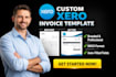 design custom xero invoice templates with professional branding