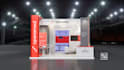 create 3d trade booth,exhibition stand,stall,both,kiosk