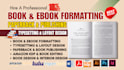 do book typesetting, book layout design, kdp book formatting, interior design