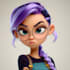 draw a cute cartoon character art