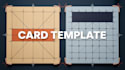 create custom card game template, tarot template and editable card layout