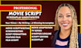 write movie script, screenwriting, feature film script, screenplay, TV script