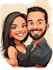 create professional caricatures for couples or wedding gift