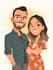 make couple portrait illustration