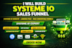 build systeme io sales funnel, systeme io website, systeme io landing page