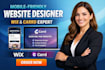 do mobile friendly website designer wix and carrd expert