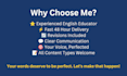 proofread and edit your english content