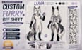 furry reference sheet furry ref sheet fursona anthro oc nsfw character sheet