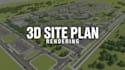 create 3d site plan rendering and real estate master plan visualization