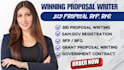 write winning government contract bid proposal, rfq, rfp, grant proposal writing