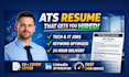write ats resume writing for tech jobs software engineer CV design 24hr delivery