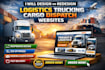 design durable logistic website redesign cargo trucking dispatch website