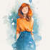 draw anything with watercolor illustration style