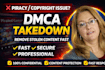 takedown copyright infringement and remove piracy dmca notice