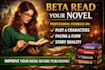 beta read your novel book feedback manuscript critique plot