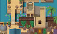 create 2d top down pixel art tileset, rpg map, game assets props backgrounds