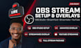 design custom obs overlay, stream package or setup for streamyard and streamlabs