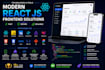 build react js frontend, dashboard, api integration and responsive web app
