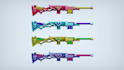 do 3d weapons models for games, VR, webgl and 3d printing