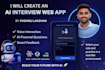 develop a professional ai powered web application using react js and spring boot