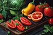 do food illustration in my style