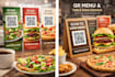 design a professional qr menu and table sign