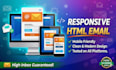 create responsive html email template figma, psd, ai, xd, to html template