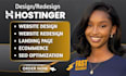 design or redesign a professional hostinger website or wordpress website