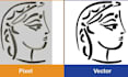 create precise technical line art for products and manuals