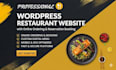 create a wordpress restaurant website with online ordering, reservation booking