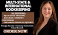 do multi state bookkeeping, foreign income and currency conversion bookkeeping