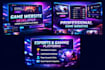 develop gaming website, esports website, gaming platform, portal website, unity