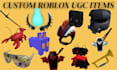 design custom high quality detailed roblox clothing outfit r6 r15 shirts uniform