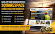 design squarespce website construction company website contractor website