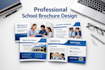 design professional school or educational brochure clean layout