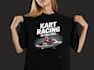 make unique dirt kart racer karting racing logo