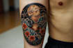 illustrate a tattoo in japanese style