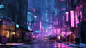 do cyberpunk scifi futuristic city