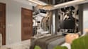 do interior design of kitchen, bedroom, bathroom, and office space