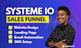 build professional systeme io website, redesign systeme io landing page design