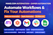 make com automation, zapier automation, make com automation,  fix make com
