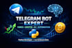 build python forex trading bot, telegram bot for poly market, crypto ai chat bot