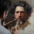 paint a real oil portrait