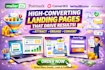 design mailerlite postmark convertkit mailbluster omnisend landing page setup