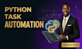 build a python automation bot for web scraping and task automation