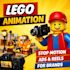create lego stop motion animation video, lego animation, stop motion video