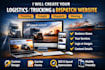 create logistics, trucking, dispatch, freight, moving company website