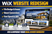 redesign wix real estate website, fix issues and improve conversions